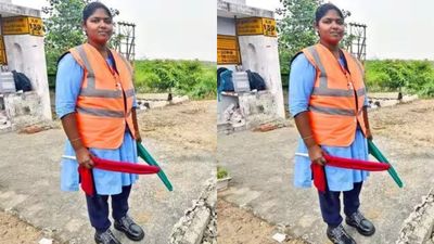 தஞ்சாவூரில் இளம்பெண் கேட் கீப்பரின் அசத்தல்.. ரயில் வந்துக்கிட்டே இருக்கு.. கேட்டை திறக்க முடியாது