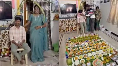 290 ஐட்டங்களுடன் மருமகனுக்கு மறக்க முடியாத சங்கராந்தி விருந்து.. தலைப்பொங்கல் பரிமாறி அசத்திய கலாவதி