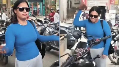 மாடர்ன் டிரஸ் பெண் ரோட்டில் ஷாக்! யாரை வேணும்னாலும் கூப்பிடு.. காஸ்ட்லி ராயல் என்ஃபீல்டு கதி பாருங்க