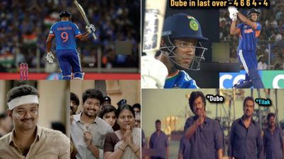 அரங்கம் அதிர விசிலு பறக்கவே.. பவர்ஹவுஸ் சஞ்சு சாம்சன்.. ரசிகர்களின் தெறிக்கும் மீம்ஸ்! 