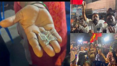 தவெக பெண் தொண்டர்கள் மீது கண்ணாடி துண்டுகள் வீச்சு.. ஆதவ் அர்ஜுனா பிரசாரத்தில் அதிர்ச்சி!