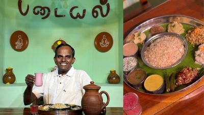 கேஸ் தட்டுப்பாடு! கோவையில் அடுப்பே இல்லாமல் 2000 டிஷ்! தேங்காயில் தயிர்! படையல் சிவா அசத்தல்