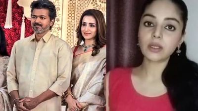 திரிஷாவுடன் வருகை! இதுவரைக்கும் விஜய்க்கு சப்போர்ட் செய்த நடிகை.. இப்போ சங்கீதாவிற்காக ஆதங்க பதிவு!