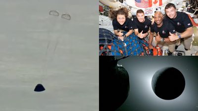 பூமியில் வெற்றிகரமாக தரையிறங்கிய..  ஆர்டெமிஸ்-II மிஷன்.. நிலவை சுற்றிவிட்டு.. திரும்பிய 4 வீரர்கள்!