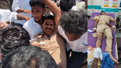 ஆதவ் அர்ஜுனா கார் மோதி போலீஸ்காரர் கால் முறிந்தது.. திருச்சி விஜய் பிரச்சாரத்தில் அதிர்ச்சி