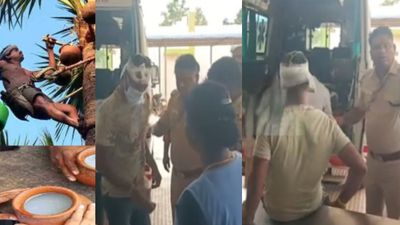 தென்காசி அருகே துப்பாக்கிச்சூடு.. போலீஸ் எஸ்.ஐ-யை தாக்கிய ’கள்’ வியாபாரி சுட்டு பிடிப்பு.. ஆலங்குளத்தில் பரபரப்பு