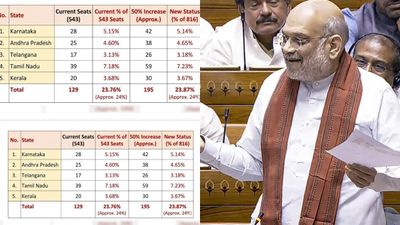தமிழ்நாடு உள்பட தென் மாநிலங்களுக்கு எத்தனை சீட் கூடும்? லிஸ்ட்டை வெளியிட்ட அமித்ஷா