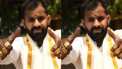 22 சவரன் தங்க நகை, 8 மோதிரம்.. வாக்கு கேட்டு வந்த கோவை ரியல் எஸ்டேட்