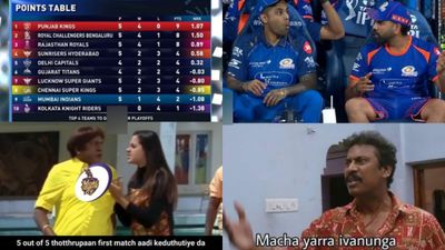 குஜிலி மஸ்த்து யாரு பண்ணது.. 4 போட்டியில் தொடர் தோல்வி.. மும்பையை ஓடவிடும் சிஎஸ்கே ரசிகர்கள் மீம்ஸ்! 