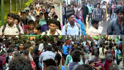 வாக்களிக்க சொந்த ஊர் கிளம்பிய மக்கள்.. பேருந்து, ரயில் நிலையங்களில் அலைமோதிய பயணிகள் கூட்டம் 