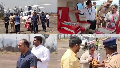 ஹெலிகாப்டரில் பறந்த அண்ணாமலை..  தரையிறங்கியதும் சுத்துப்போட்ட அதிகாரிகள்! என்ன நடந்தது?  பரபரப்பு 