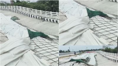 விழுப்புரம்-நாகை நெடுஞ்சாலையில் ஷாக்.. 20 அடிக்கு புதைந்த பாலம்! மத்திய அரசு மீது குற்றச்சாட்டு!