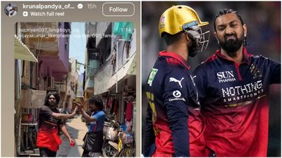  பாகுபலி எபக்ட்.. க்ருணால் பாண்டியா பவுலிங் வீடியோ.. ஆர்சிபி வீரர் வரை பிரபலமான லுங்கி பாய்ஸ்!