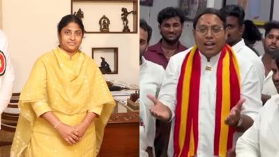 வாங்கிய பட்டங்கள் போலியா? சிக்கலில்  தவெக வேட்பாளர் சத்தியகுமார்? சர்ச்சையில் பொற்கொடி?