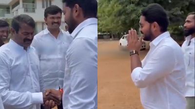 இதுதான் அரசியல் மாண்பு.. காரைக்குடியில் சீமான், தவெக பிரபு சந்திப்பு.. அருகில் நின்ற துரைமுருகன்! 