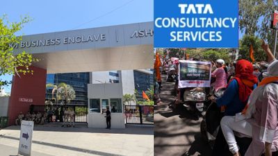 டிசிஎஸ் ஊழியர்களுக்கு Work From Home.. நாசிக் அலுவலகம் முன் போராட்டம் - வீடியோ