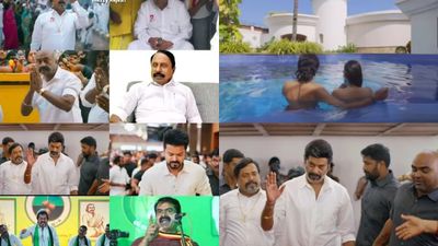 அரசியல் பிரபலங்களுக்கும் TN 2026 பட கேரக்டர்களுக்கும் இருக்கும் ஒற்றுமை! நீச்சல் குளத்தை கவனிச்சீங்களா? 