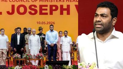 TVK Aadhav Arjuna Clarifies ‘Tamil Thai Vaazhthu - Vande Mataram' Controversy at Vijay Swearing-in Ceremony