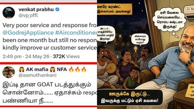  ஊரே கரெண்ட் இல்லை.. உங்களுக்கு ஏசி கவலையா.. வெங்கட் பிரபுவை கிண்டல் செய்யும் நெட்டிசன்கள் 