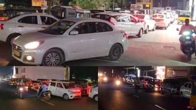 சித்ரா பவுர்ணமி! திருவண்ணாமலையில் சிஎன்ஜி நிரப்ப நீண்ட வரிசையில் காத்திருந்த வாகனங்கள்