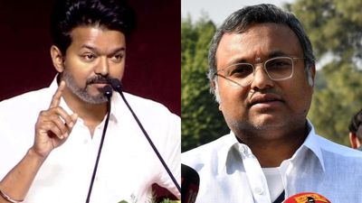 ஆட்சியில் அதிமுகவினரை சேர்க்க வேண்டிய அவசியம் விஜய்க்கு இல்லை.. பட்டுன்னு சொன்ன கார்த்தி சிதம்பரம்!