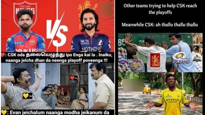 சிஎஸ்கேவை பிளே ஆஃப் அனுப்ப தீவிரமா இருக்காங்களே.. உதவி செய்த ஆர்சிபி, டெல்லி.. தெறிக்கும் மீம்ஸ்!