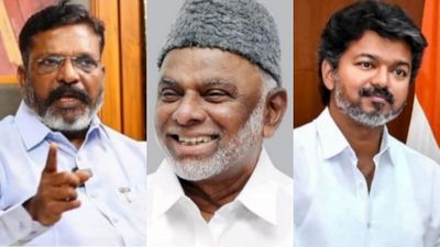 இன்று அமைச்சராக பொறுப்பேற்க  தயங்கும் விசிக + ஐயூஎம்எல்? விஜய்யை பாடாய்படுத்தும் 2 கட்சிகள்