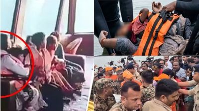 படகில் பாயும் தண்ணீர்.. உயிர் போகும் நேரத்திலும் மகனை அணைத்தபடி இருந்த தாய்.. படகு விபத்து வீடியோ