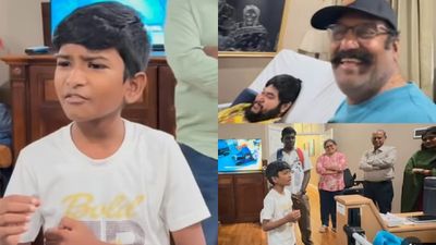 சரிகமபா திவினேஷுக்கு நெப்போலியன் கொடுத்த சர்ப்ரைஸ்.. அமெரிக்காவில் நெகிழ்ந்த குடும்பம்
