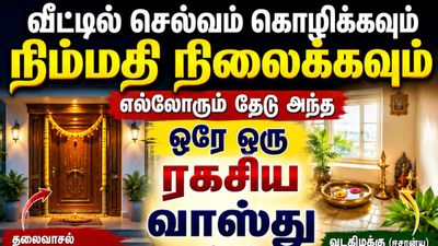வீட்டில் செல்வம் கொழிக்கவும், நிம்மதி நிலைக்கவும்! எல்லாரும் தேடும் ‘ஒரே ஒரு’ ரகசிய வாஸ்து டிப்ஸ்!