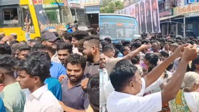 வேலூரில் தவெக நிர்வாகி மாமூல் கேட்பதாக புகார்.. செங்கல் சூளை உரிமையாளர்கள் சாலை மறியல்