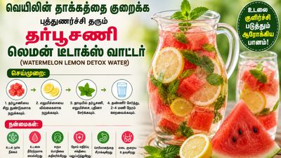 Watermelon Lemon Detox Water: கோடையில் உடலை சுத்தப்படுத்தும் பானம்! வீட்டிலேயே செய்வது எப்படி?