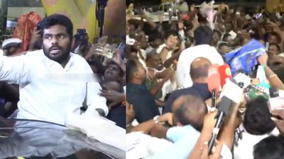 சென்னை திரும்பிய அண்ணாமலை.. விமான நிலையத்தில் திரண்டு வந்து ஆதரவாளர்கள் கொடுத்த ‘மாஸ்’ வரவேற்பு! 