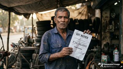 பஞ்சர் கடைக்காரருக்கு ₹100 கோடி ஜிஎஸ்டி நோட்டீஸ்.. அரண்டு போன ஓனர்.. என்ன நடந்தது!