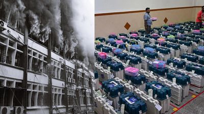 4,000 வாக்குப்பதிவு இயந்திரம் எரிந்தது.. 2026 மே.வங்க தேர்தல் ரிசல்ட்டே அதுக்குள்ளத்தான்.. தீ விபத்தால் ஷாக்