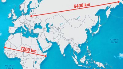6400 கி.மீ ரஷ்யா, 7200 கி.மீ ஆப்பிரிக்காவை விட நீளமானது என்று கூகுள் மேப்ஸ் எப்படி நம்ப வைக்கிறது?