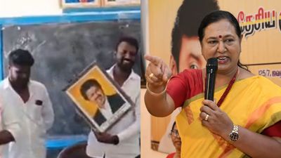 விஜய் போட்டோவை காட்டி பள்ளி மாணவர்களை தவறாக பயன்படுத்தும் தவெக கட்சியினர்.. வெகுண்டெழுந்த பிரேமலதா