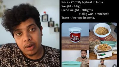 இர்ஃபானின் ரூ. 3650 பிரியாணியை வறுத்தெடுத்த யூடியூப்பர்.. ப்ளூ சட்டை மாறனுடன் ஒப்பிட்டு கலாய்