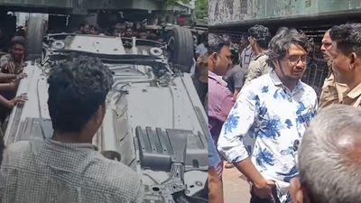 சென்னை ராயப்பேட்டை அரசு மருத்துவமனை அருகே தலைக்குப்புற கவிழ்ந்த கார்! ஓட்டுநர் சொன்ன காரணம் என்ன?