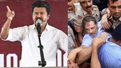 விடாத விமர்சனம்.. ஒரு வழியாக வாயைத் திறந்த விஜய்.. ராகுல் காந்தி கைதுக்கு கடும் கண்டனம்! 