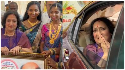 ரஜினி ரசிகரின் மஞ்சள் நீராட்டு விழாவில் லதா ரஜினிகாந்த்.. ' செலவு வேண்டாம்..  காரணமாகவே சொல்கிறேன்'