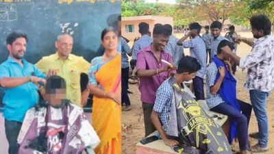கடலூர் அரசு பள்ளி கிளாஸ்ரூமில், எஸ்ஐ திருமாவளவன் முன்பு புள்ளிங்கோ ஸ்டைலை ஒட்ட நறுக்கி! என்ன நடந்தது