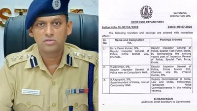 3 ஐபிஎஸ் அதிகாரிகள் இடமாற்றம்! சீமானுடன் மோதிய வருண்குமார் IPS இடமாற்றம்! 
