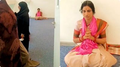 Viral Video: ముస్లింలకు పోటీగా  మాధవీలత పూజలు..! వీడియో వైరల్..!