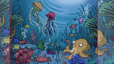 ఈ ఫోటోలో సముద్రపు అడుగున దాగి ఉన్న 