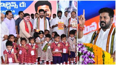 విద్యార్థులకు రేవంత్ కొత్త కానుక- 24 వస్తువులతో కిట్స్, అందులో..!!