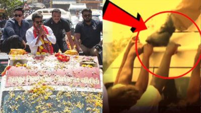 విజయ్ ప్రచారంలో దారుణం: అభిమానుల్ని బూట్లతో తన్నిన బౌన్సర్లు