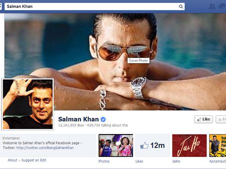ফেসবুকে জনপ্রিয়তার দৌড়ে শাহরুখকে হারালেন সলমন
