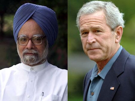 মনমোহনের ছবি এঁকেছেন জর্জ বুশ, উদগ্রীব উপহার দিতে