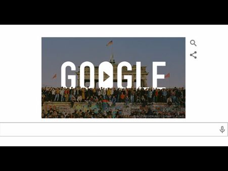 ডুডল দিয়ে বার্লিন প্রাচীরের পতন উদযাপন করল গুগল